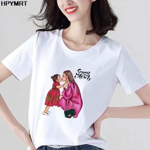 Super Mom T shirt Women Mothers Love Printing T-shirt Harajuku Mama O-neck Tshirt Female Tops tee shirt Femme 2021 new Summer