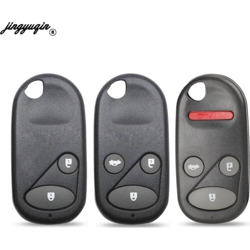 Jingyuqin 2/3/4 Button Auto Car Remote Key Shell Cover For Honda Accord Jazz Fit CRV S2000 Civic Odyssey Key Fob Case