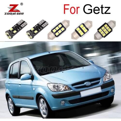 9pcs Canbus No Error LED Interior Reading Trunk Light Bulb Kit For Hyundai Getz 2002-2010