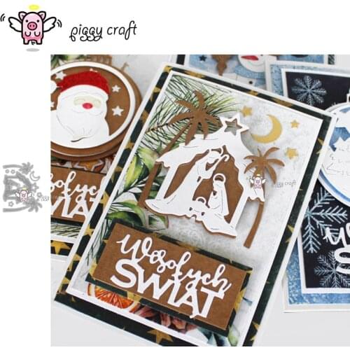 Piggy Craft metal cutting dies cut die mold Praying girl decoration Scrapbook paper craft knife mould blade punch stencils dies