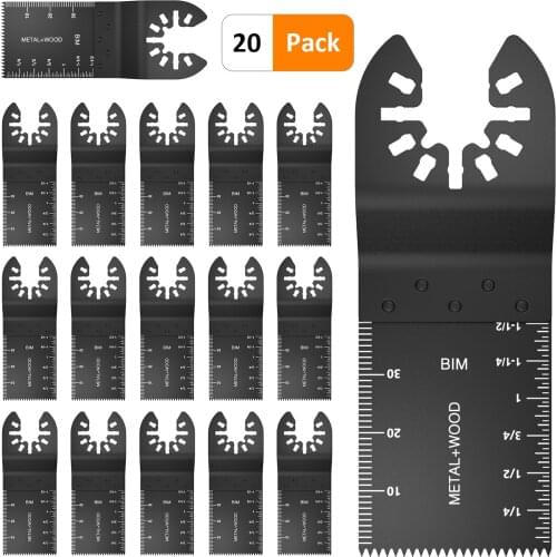 10/20/50 Pcs Multi-Function Saw Blade Oscillating Multi Tool High Carbon Steel Cutter for Renovator Power Wood Cutting Tool Bits