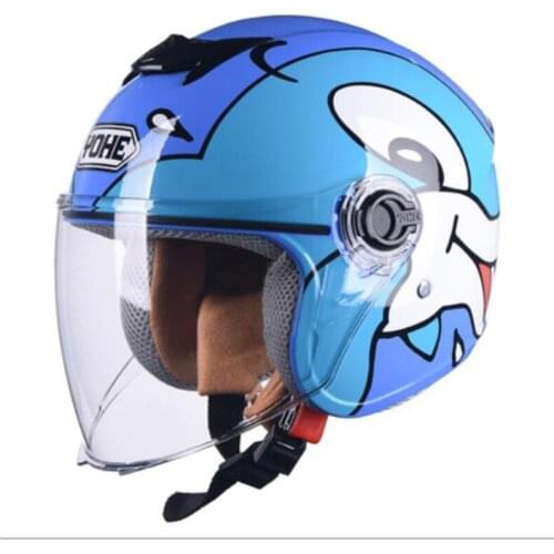 Motorcycle accessories casco moto cartoon Childrens helmets boys girls four season electric bicycle child motorcycle helmet ABS