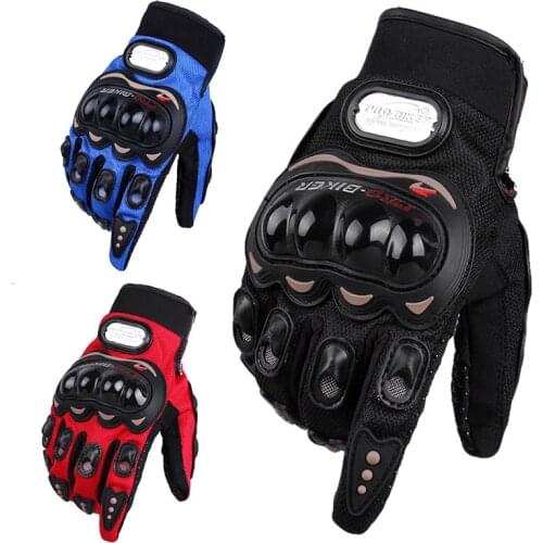 Motorcycle Gloves Protection MTB Cycling Bicycle Equipment Air Bubble Gel Anti shock Slip Keep Warm Riding Full Finger Gloves