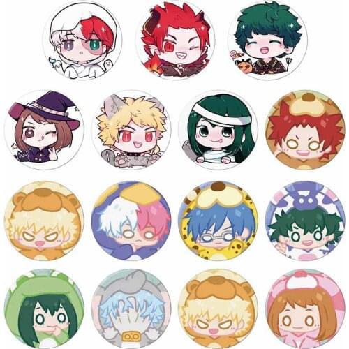 My Hero Academia Badge Boku No Hero Academia Round Brooch All Might 5.8cm