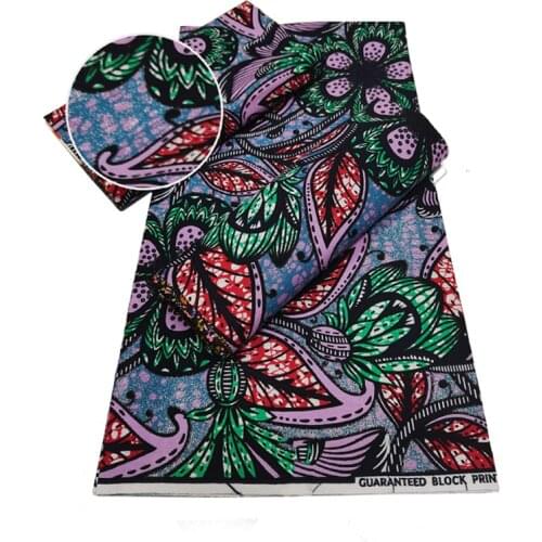 Nigerian African Sewing Material For Dress Real Grand Wax Ankara Printed Cotton Fabric By The Yard 100%Soft Breathable VL 1352