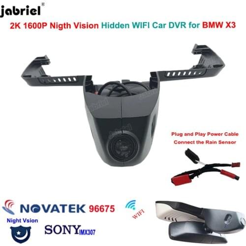 New Plug and Play 2K 1600P Wifi Car Dvr Dash Cam Car Camera Video Recorder for BMW X3 for BMW X3 G01 2018 2019 2020 2021 2022