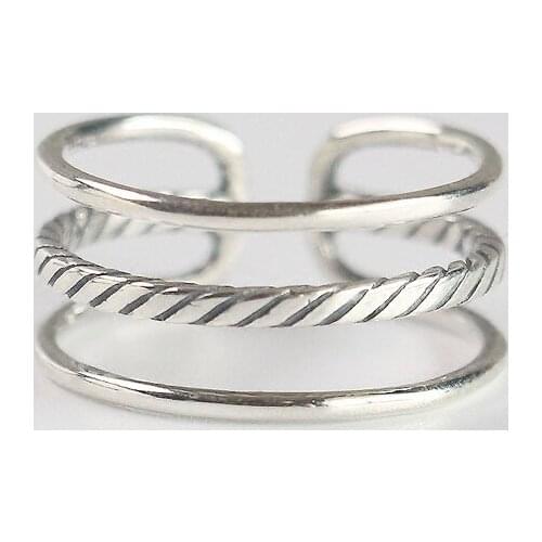 New Layer Chains Rings for Women Lady Punk Vintage Open Antique Rings Statement Jewelry Anillos