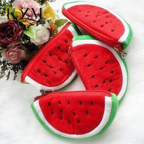 1pcs 14.5*8.5cm Pen Pencil Bags Cases Big Volume Watermelon Fruit School Kids Pen Pencil Bag Case Gift Pendant School Supplies