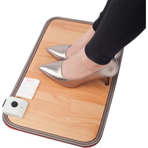 Foot Feet Warmer Electric Heating Mat Office Warm Feet Thermostat Heating Pad Home Heated Floor Carpet