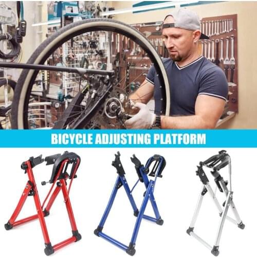 Bike Wheel Truing Stand Home Mechanic Truing Stand Maintenance Repair Tool for 24/26/28in Mountain Bikes Folding Road Bicycle