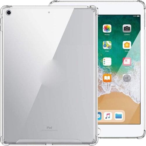 Transparent Case For iPad 9.7" 2017 2018 Clear Silicone TPU Shockproof Case For iPad 10.2" 2019 2018 iPad Air 1 2 9.7" Air 3