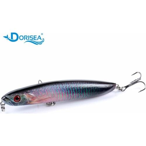 DORISEA 1PCS 9.6cm 18.1g Fishing Lure Hard Artificial Bait 3D Eyes Fishing Wobblers Crankbait Minnows VIB Sinking Pencil