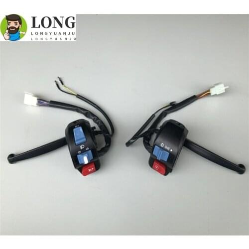 Motorcycle Brake Lever Side Control Switch Set Left and Right Hands for GY6 Moped Scooter 50 cc 125 150