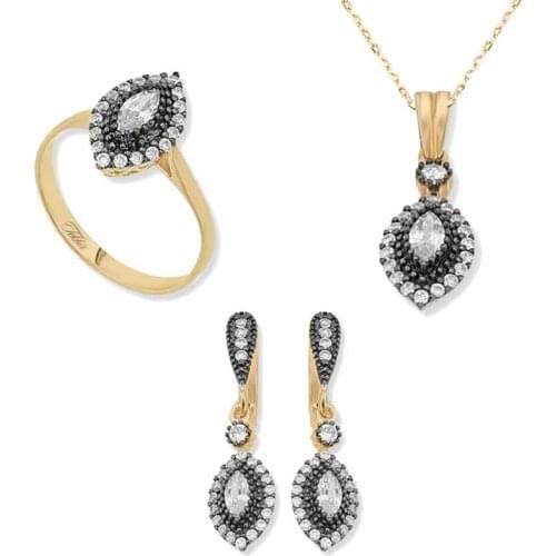 Silverlina Silver Diamond Montür Shuttle Women 'S Set
