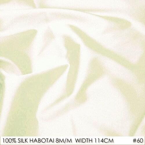 SILK HABOTAI 114cm width 8momme/100% Pure Silk Fabric Organic Fabric Manufacturer Factory Direct Wholesale Milk While NO 60