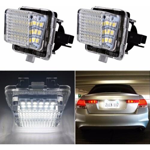 2PCS Car LED number License Plate Lights auto car light assembly Tail luces for Mercedes benz CLA W204 W205 W216 W218 W212 W221