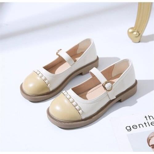 Fashion Simple Loli Girls Womens Buckle Mary Jane Lolita Shoes Retro Cute Jk Uniform Dress Shoe Anime Cosplay Young Ladies Goth