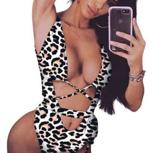 Women Bikini Sets Bodysuit Polyester Sleeveless Padded Strapless Street Style Snake Printed High Waist