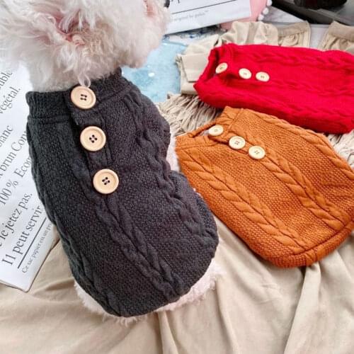 Winter Warm Puppy Cat Dog Pullover Sleeveless Pet Clothes for Small Dogs French Bulldog Sweater Mascotas Clothing jersey perro