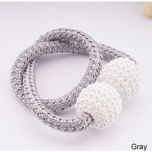 Dreamwood 1x Piece High Quality Magnetic Tieback Holder Hook Buckle Clip Curtain Tieback Polyester Decorative Home Accessory