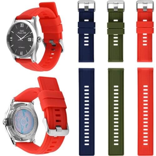1PC High Quality Durable Multicolor Soft Silicone Watch Strap Fashion Classic sports Straps Unisex Waterproof Watch Accessories