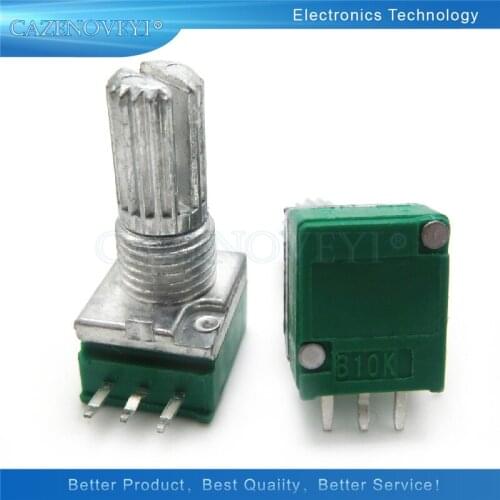 2pcs/lot RK097N 1K 5K 10K 20K 50K 100K 500K 250K B5K with a switch audio 3pin shaft 15mm amplifier sealing potentiometer