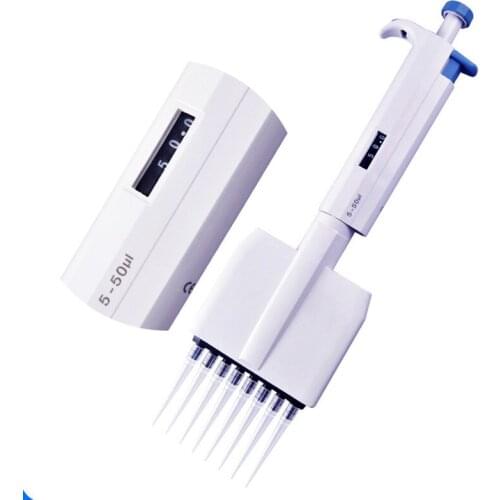 8 Channels Pipettor Volume Pipettes Adjustable Lab Transfer Pipettes Tool JA55