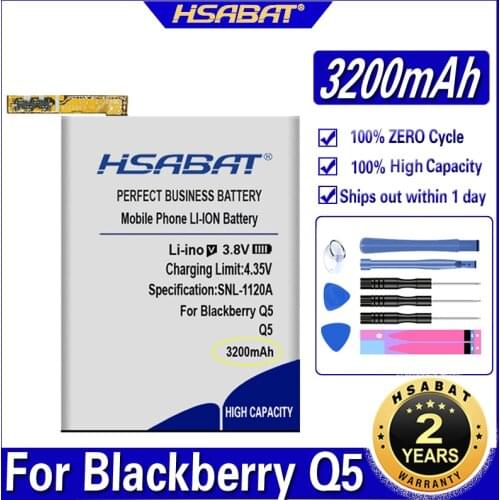 HSABAT BAT-51585-003 PTSM1 BAT-51585-103 3200mAh Battery for Blackberry Q5 Q5 LTE SQR100-1 Batteries