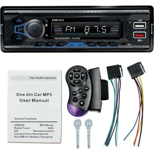 Car Bluetooth Mp3 Player Supports Voice Control U Disk Card Reader Automobile Fm Radio Dual USB 2.1A Fast Charger Car Kit