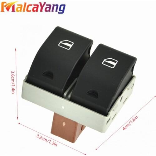 Car Glass Lifter Electric Switch Button Door Window Glass Switch Car Accessories For VW POLO 9N 01-09 OEM: 6Q0959858