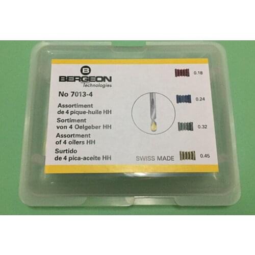 Bergeon 7013 Assortment of 4 oilers Haute Horlogerie surtido de 4 pieces set for watch tools