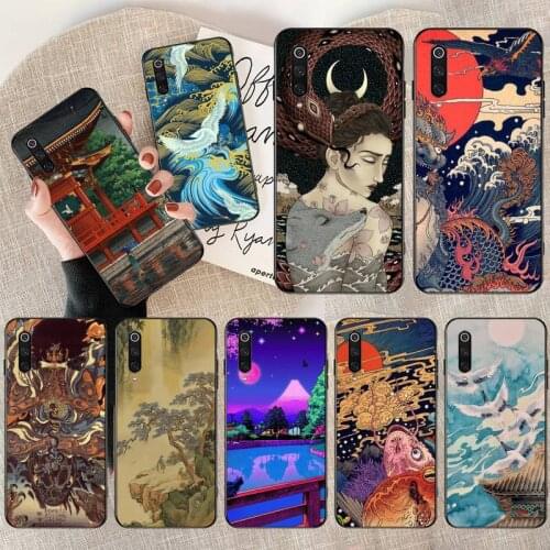 Japanese style Art Japan Phone Case for Xiaomi Mi Note 10 Lite Mi 9T Pro xiaomi 10 10 CC9 Pro 9SE