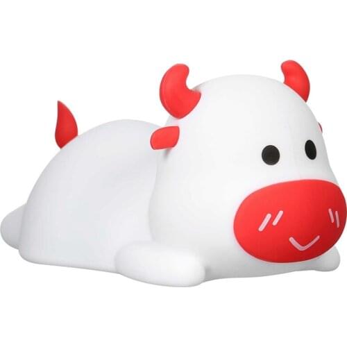 Colorful Night Light Tap Sensor Light Portable Cute Calf Silicone LED Night Light Gifts for Babies and Children