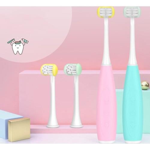 Electric toothbrush childrens soft hair u-shaped package waterproof rechargeable sound wave factory outlet