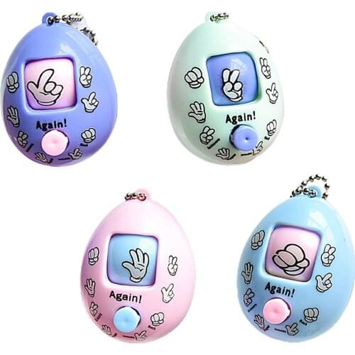 Children Face Changing Egg Toy Easy To Store Tool Decoration Stone Scissors Paper Egg Toy Random Color Finger-Guessing Game