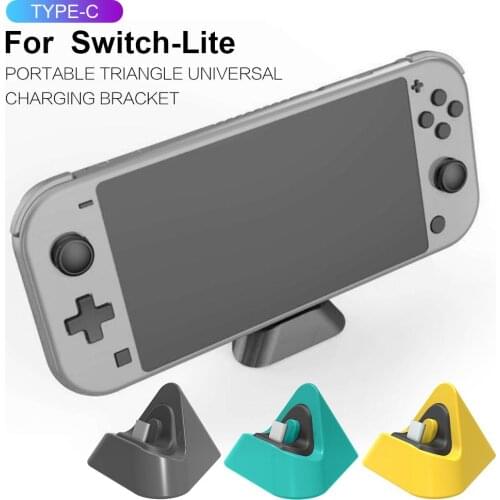 For Switch Lite Triangle Portable TYPE-C Interface Gaming Machine For Nintendo Non-slip Charging Base Bracket Charger