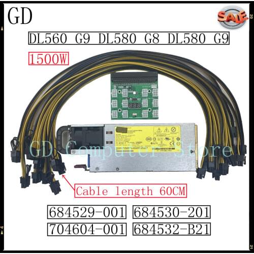 GD Original For HP 1500W Server Power Supply HSTNS-PL33 684529-001 684530-201 704604-001 684532-B21 Full Tested Fast Shipping
