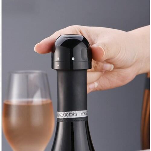 Red Wine Bottle Cap Stopper Vacuum Sealer Wine Stopper Fresh Wine Keeper Champagne Cork Stopper Kitchen Bar Tools