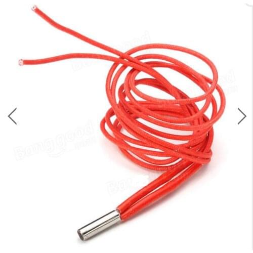 KuaiJieWei 3D printer Store 12V 40W 6mm x 20mm 1 meter Cartridge Heater Reprap For 3D Printer