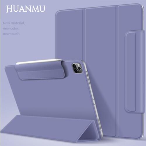 Magnetic Case For iPad 2020 2021 New For iPad 2021 2020 12.9inch 2020 Air4 Pro1 2018 12.9inch Smart Cover With Pencil Holder New