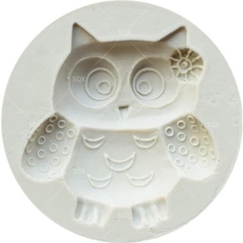 Mini Owl Shaped 3D Fondant Cake Baking Molds,Moule Silicone,Cake Decorating Tools Pastry Tools SQ1592