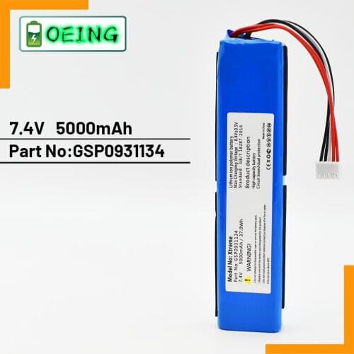 NEWEST Wonkegon 5000/10000mAh 37.0wh battery for JBL xtreme1 extreme Xtreme 1 gsp0931134 battery tracking number