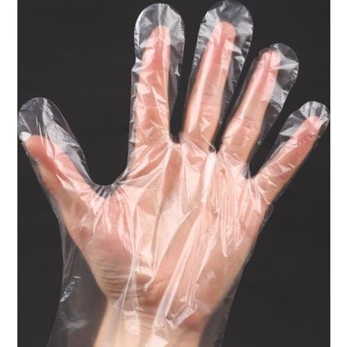 100PCS Disposable Food Plastic Gloves Kitchen Accessories or Restaurant BBQ Eco-friendly Fruit Vegetable Gloves Dinning Beauty