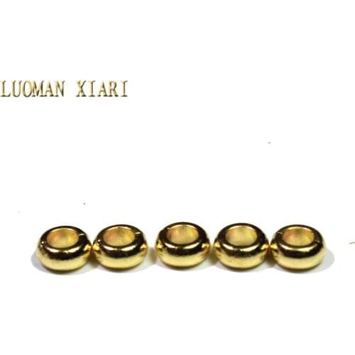 Wholesale 20/50 Pcs 7mm Silvery Golden Alloys Top Quality Spacers Beads Vintage Plated DIY Bracelet Necklace For Jewelry Making