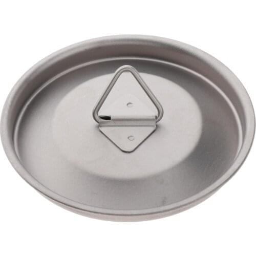 Portable Ultralight Titanium Alloy Mug Lid Water Cup Cover Foldable Handle Covers Cooking Handle Metal Outdoor Cook Hiking