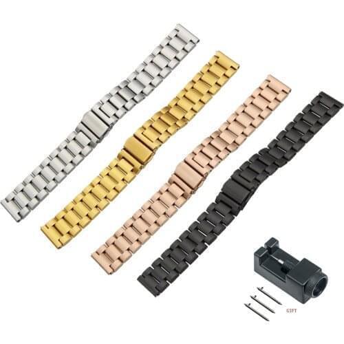 Quick Release 18 22mm Stainless Steel Watchband Strap for Garmin Vivoactive 4 4S Smart Watch Men Women Watch Band Bracelet Wrist
