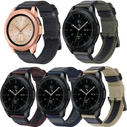 Woven Nylon Watch Band Strap For Samsung Galaxy Watch 42mm 46mm Smart Watch Sport Wristband Correa for Watch3 41mm 45mm