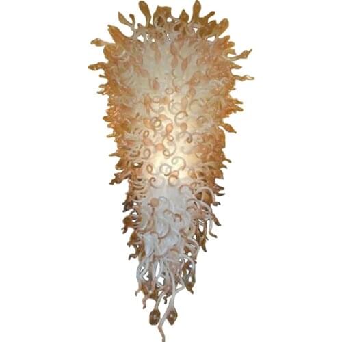 Luxury Color Shade Chandeliers Lamps for Living Room Big Size Murano Light Fixtures Art Deco Hand Blown Glass Lighting Project