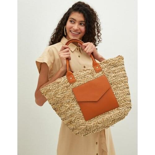 Womens Straw Bag Shoulder Luxury Bag Spring / Summer Beach Street Elegance Model Bag Bohemia Rattan Handbags
