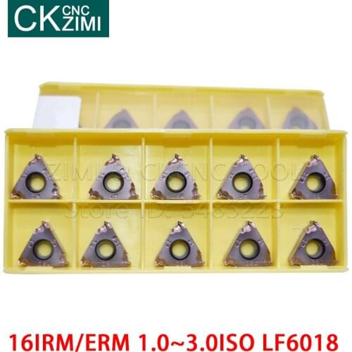 16IRM 16ERM 1.0ISO 1.5ISO 2.0ISO 2.5ISO 3.0ISO LF6018 Carbide Thread Inserts steel Tungsten CNC lathe cutting tools Turning Tool